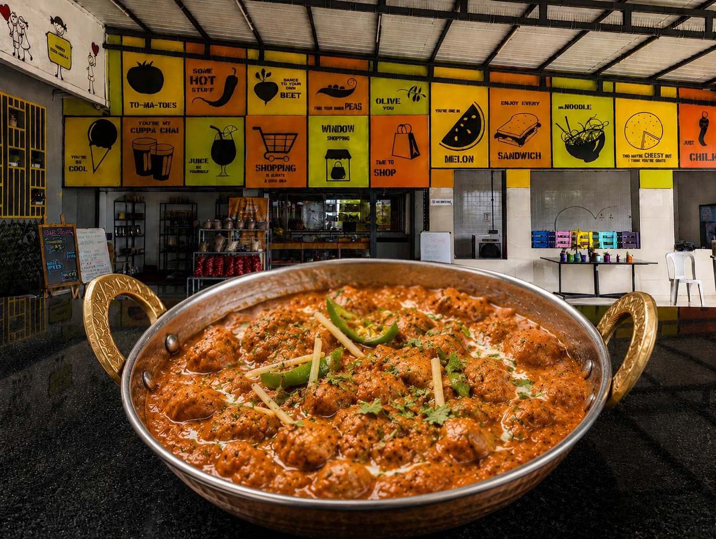 Chicken Handi - Non-Veg dish at The Farmer's Kitchen Shirwal